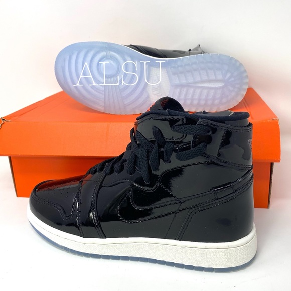 Nike Air Jordan 1 Rebel XX Black Leather Women’s - Picture 5 of 6